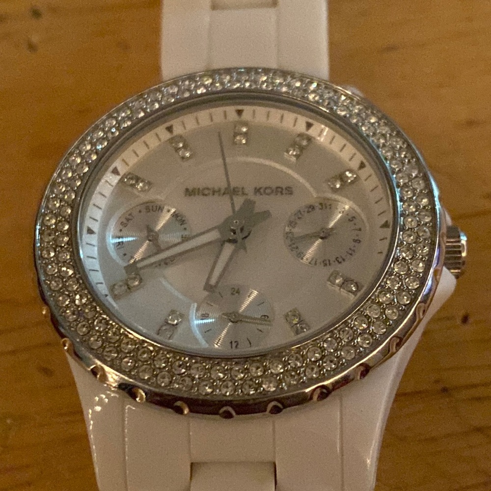 Michael Kors watch white working